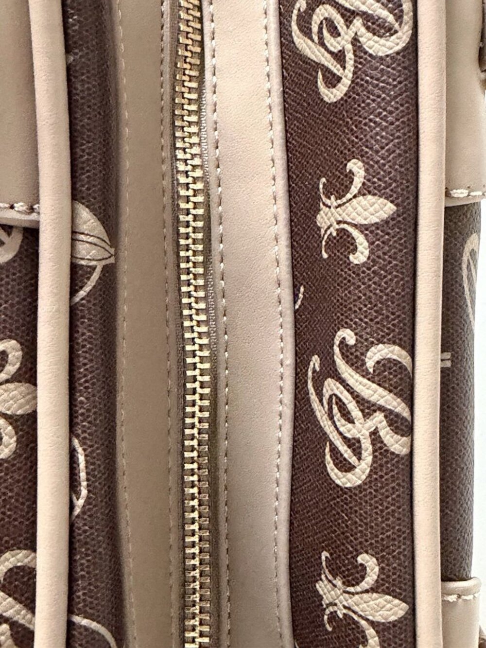 Baby Phat Croc Embossed Studded Cat Satchel Bowler Bag Brown Gold Y2K Viral NEW - Picture 12 of 13